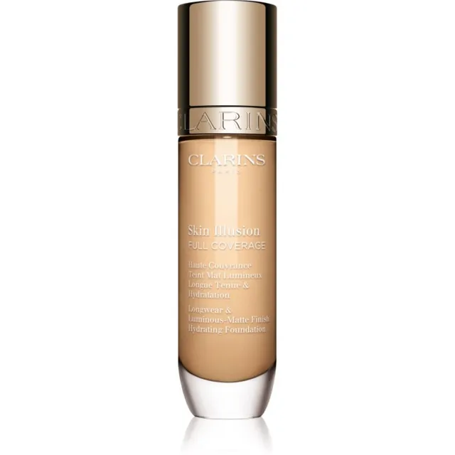 Clarins Skin Illusion Hydrating Foundation Täielikult kattev jumestuskreem varjund 101W 30 ml
