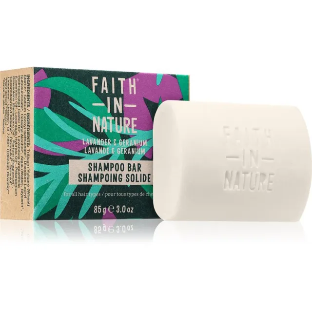 Faith In Nature Lavender & Geranium Orgaaniline šampoonseep lavendliga 85 g