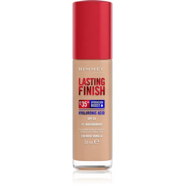 Rimmel Lasting Finish 35H Hydration Boost Niisutav jumestuskreem SPF 20 varjund 150 Rose Vanilla 30 ml