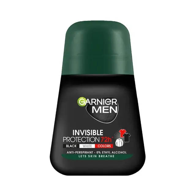Rulldeodorant Mineral Deo Men, Black-White-Color, GARNIER, 50 ml
