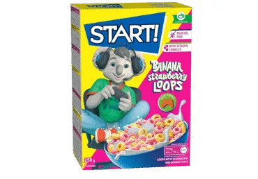 Hommiku.helbed banaani-maasika START250g
