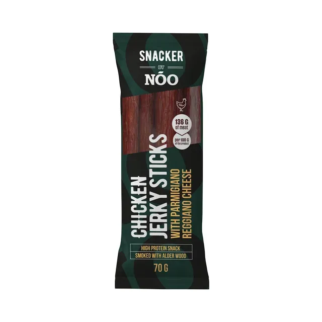 Broilerilihast Jerky Sticks Parmigiano Reggiano juustuga, NÕO, 70 g