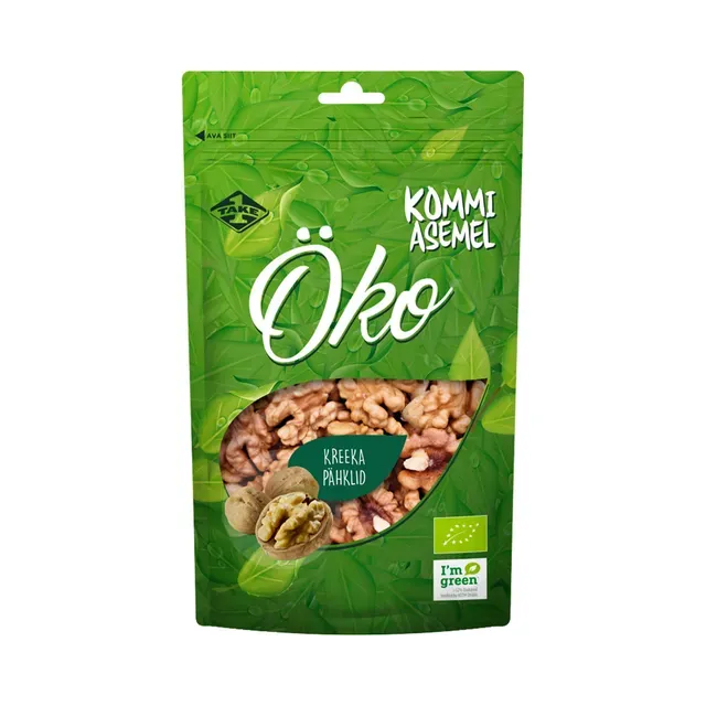 Kreeka pähklid ÖKO, KOMMI ASEMEL, 100 g