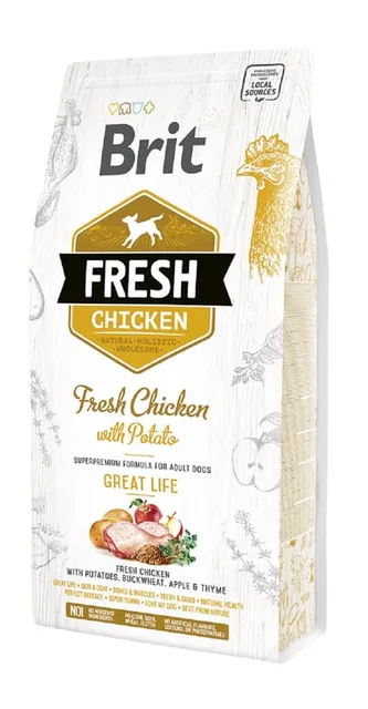 Brit Fresh koera kuivtoit, kana/kartul, 2,5 kg