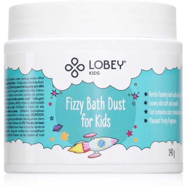 Lobey Kids Fizzy Bath Dust vannitoode lastele 140 g