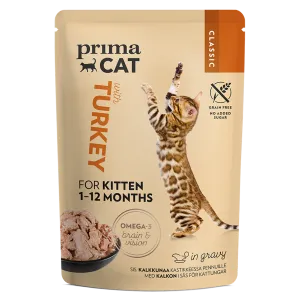 PrimaCat kiisueine kassip.85g kalkun