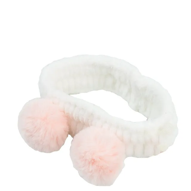 THE VINTAGE COSMETIC Pom Pom Make-Up Headband