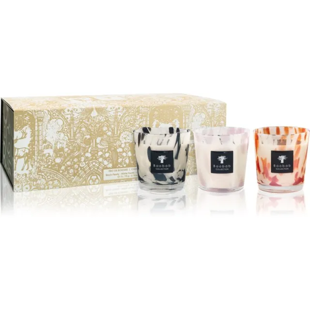 Baobab Collection Pearls Candle Trio Kinkekomplekt