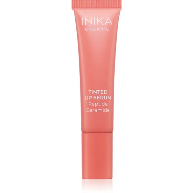 INIKA Organic Tinted Lip Serum Peptide + Ceramide tooniv seerum huultele varjund Blush 10 ml