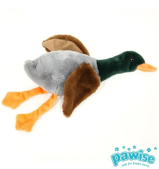 Mänguasi koerale, täidiseta part, suure piiksutiga Stuffless Duck (Pawise)