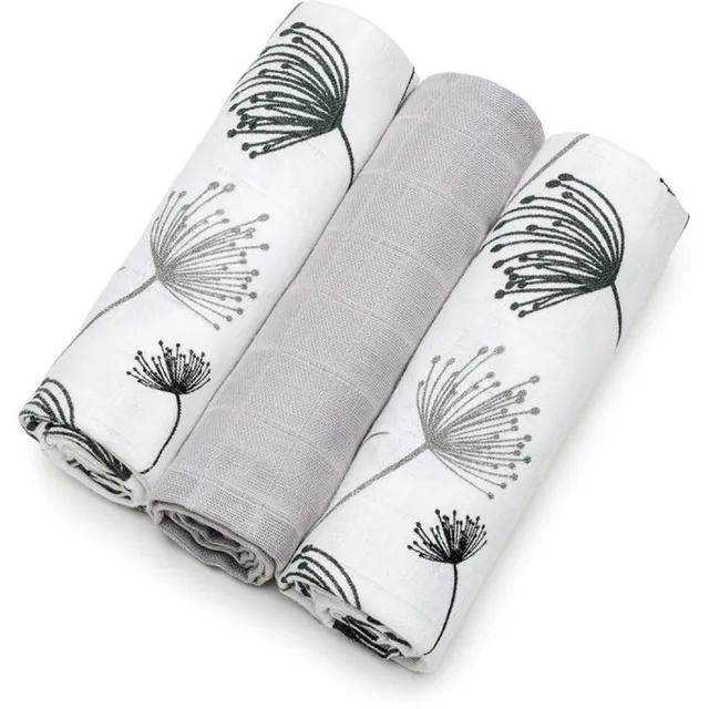 T-TOMI TETRA Cloth Diapers HIGH QUALITY riidest mähkmed Dandelions 70x70 cm 3 tk