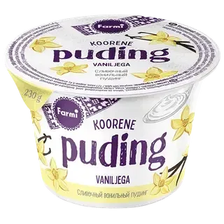 Koorene vaniljepuding 4,9%, FARMI, 230 g