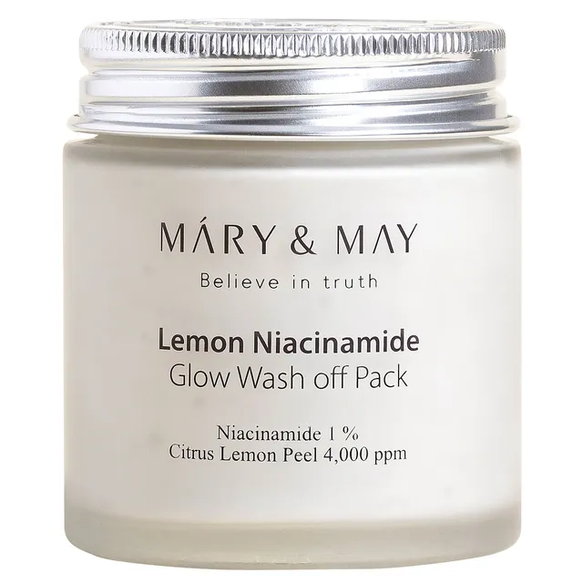 MARY & MAY Vegan Lemon Niacinamide Glow Wash Off Pack 125g