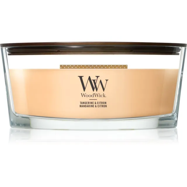 Woodwick Tangerine & Citron lõhnaküünal puidust taht 453.6 g