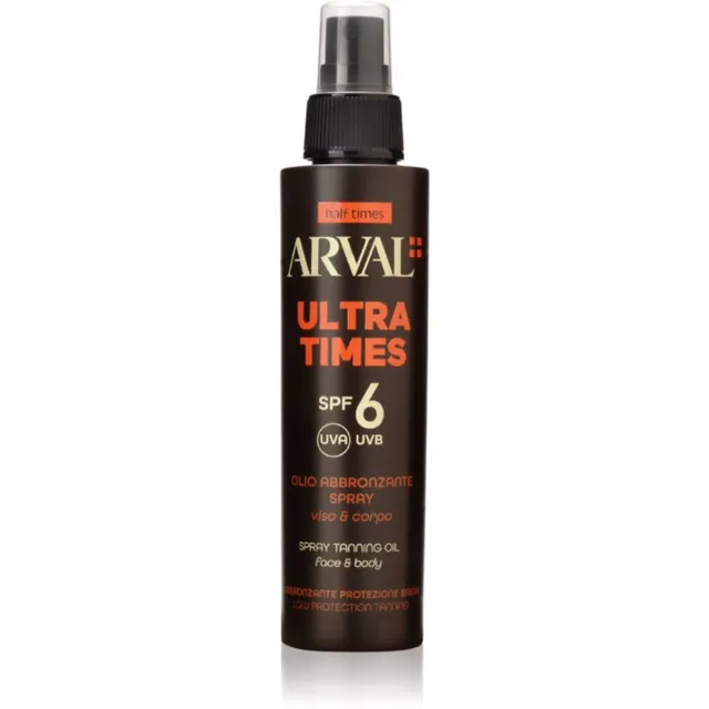 Arval Half Times Ultra Times SPF 6 Päikesekaitseõli näole ja kehale 125 ml