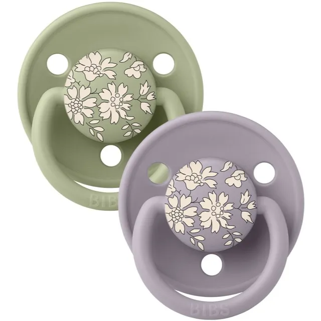 BIBS x Liberty De Lux One Size lutt Fossil Grey / Sage 2 tk