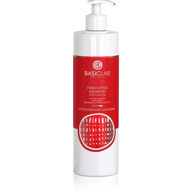 BasicLab Dermocosmetics Trichologis Stimuleeriv šampoon juuste väljalangemise vastu 300 ml