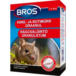Hiire- ja rotimürk graanulitena, BROS, 140 g