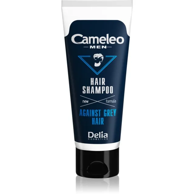 Delia Cosmetics Cameleo Men Šampoon tumedate juuste halliks muutumise ennetamiseks 150 ml