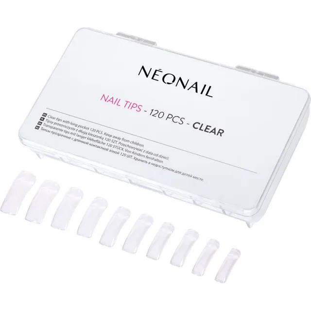 NEONAIL Nail Tips Kunstküüned tüüp Clear 120 tk