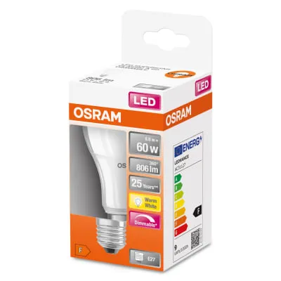 LED lamp Osram cla60 9w/827 e27