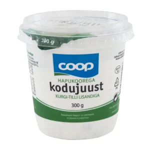 Coop kodujuust hapuk.-ga kurgi-tilli300g