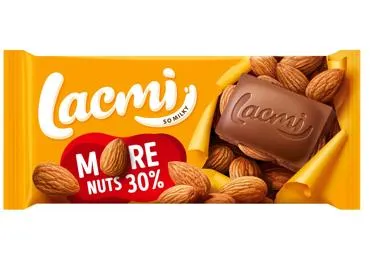 Piimašokolaad Lacmi,mandel ROSHEN 90g