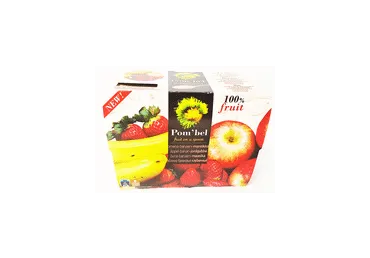 Õuna-banaani-maasikapüree Pombel 4x100g