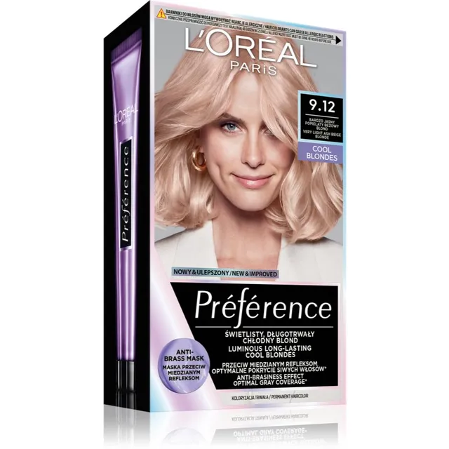 L’Oréal Paris Préférence Juuksevärv varjund 9.12 Siberia 1 tk