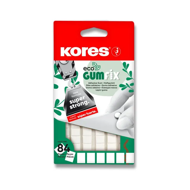 Kleepemass ECO Gumfix valge, KORES, 1 tk