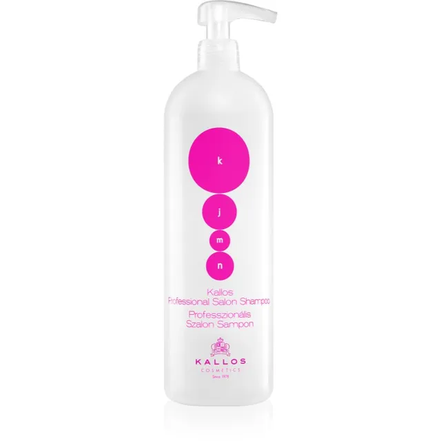 Kallos KJMN Professional Professional Salon Shampoo Toitev šampoon juuste taastamiseks ja tugevdamiseks 1000 ml