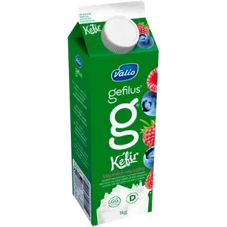 Valio Gefilus keefir vaarika-mustika 1kg