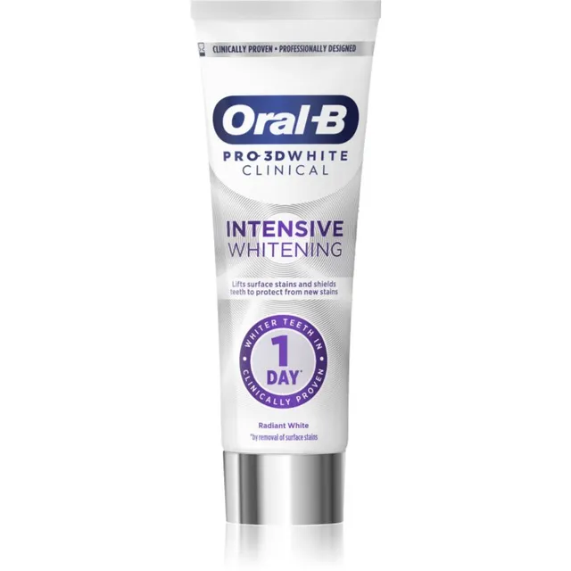 Oral-B Pro-3D White Intensive Whitening Tugeva mõjuga valgendav hambapasta Radiant White 75 ml