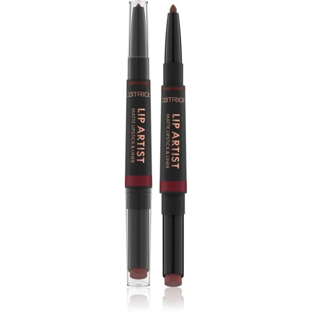 Catrice Lip Artist Matte Lipstick & Liner Huulepulk + huulepliiats mati efektiga varjund 040 Sisters By Heart 1.74 g