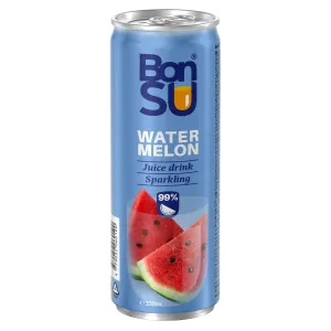 BONSU Gaseeritud arbuusimahl 99% 330 ML