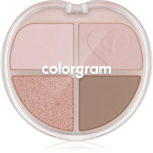 Colorgram Tintin Dory Eyeshadow Palette Lauvärvi- ja esiletõstjaga palett varjund 06 Mochi Dory 4 g
