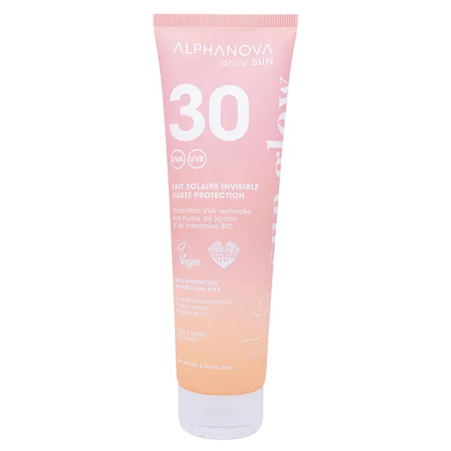 ALPHANOVA Daily Sun Glow Invisible Sun Milk SPF30 150ml