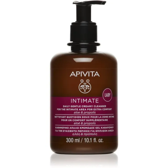 Apivita Intimate Lady Creamy Cleanser Õrn intiimhügieenigeel naistele igapäevaseks kasutamiseks 300 ml