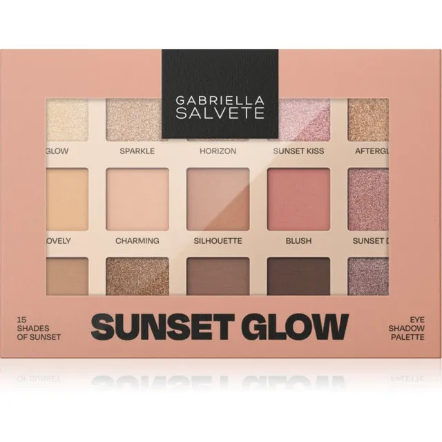 Gabriella Salvete Sunset Glow 15 Shades of Sunset Lauvärvipalett 15 g