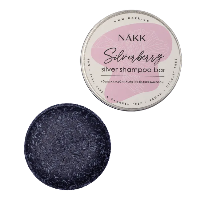 NÄKK Solid Shampoo "Silverberry" tükkšampoon