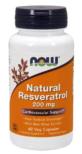 Toidulisand. Looduslik resveratrool punase veini ekstraktiga 200 mg.