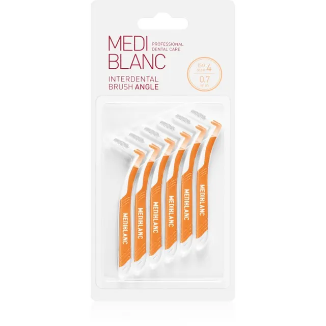 MEDIBLANC Interdental Pick-brush Angle Hambavahehari 6 tk 0,7 mm Yellow 6 tk