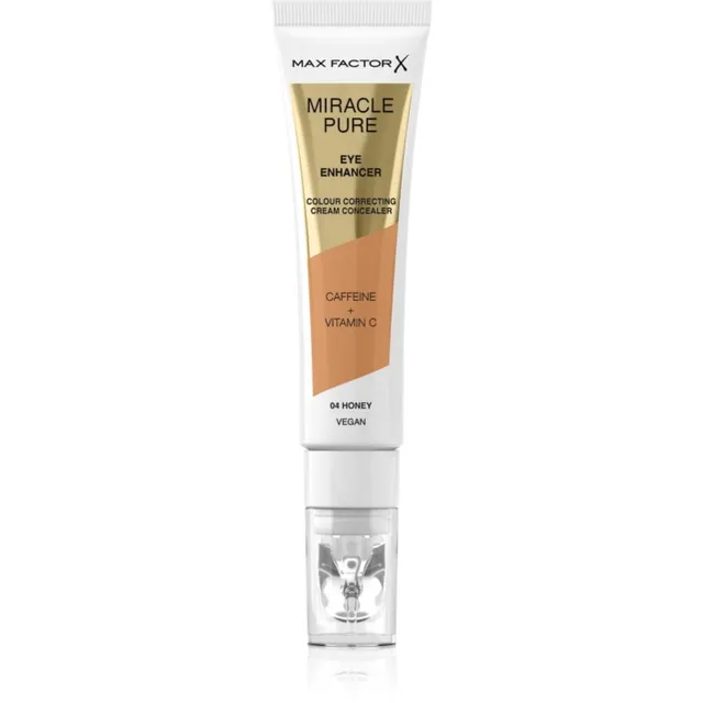 Max Factor Miracle Pure Kreemjas peitekreem tursete ja tumedate rõngaste raviks varjund 04 Honey 10 ml