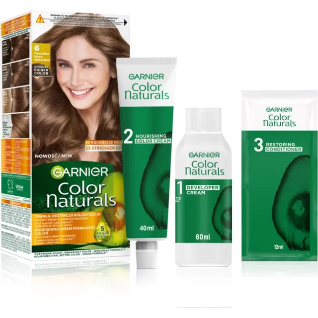 Garnier Color Naturals Creme Juuksevärv varjund 6 Natural Medium Blonde 1 tk