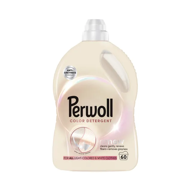 Pesugeel Light Colors 60pk, PERWOLL, 3 l