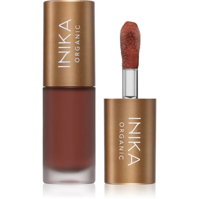 INIKA Organic Lip Oil Collagen + Squalane Toonitud huuleõli kollageeniga varjund Cinnamon 5 ml