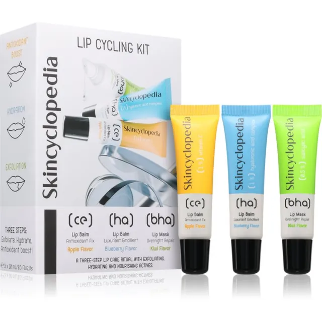 Skincyclopedia Lip Cycling Kit Huulepalsam 3x10 ml