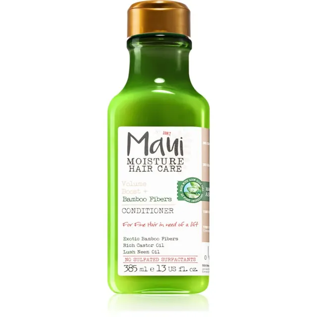 Maui Moisture Volume Boost + Bamboo Fibers Tugevdav palsam õhukestele juustele 385 ml