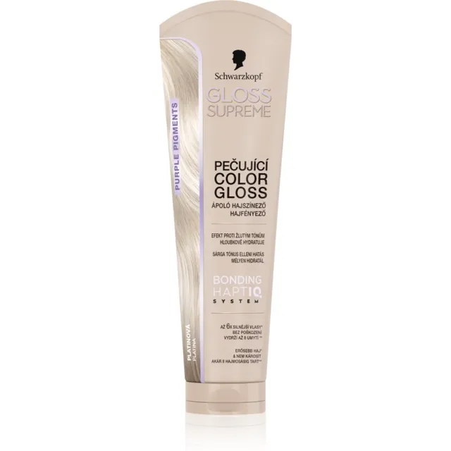 Schwarzkopf Creme Supreme Gloss Kinnistav värvimask lisab niiskust ja sära varjund Platinum 145 ml