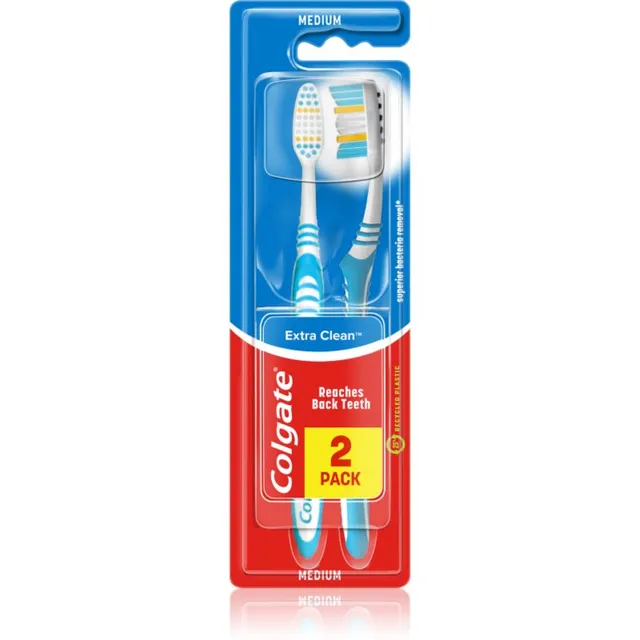 Colgate Extra Clean Medium Medium hambaharjad 2 tk